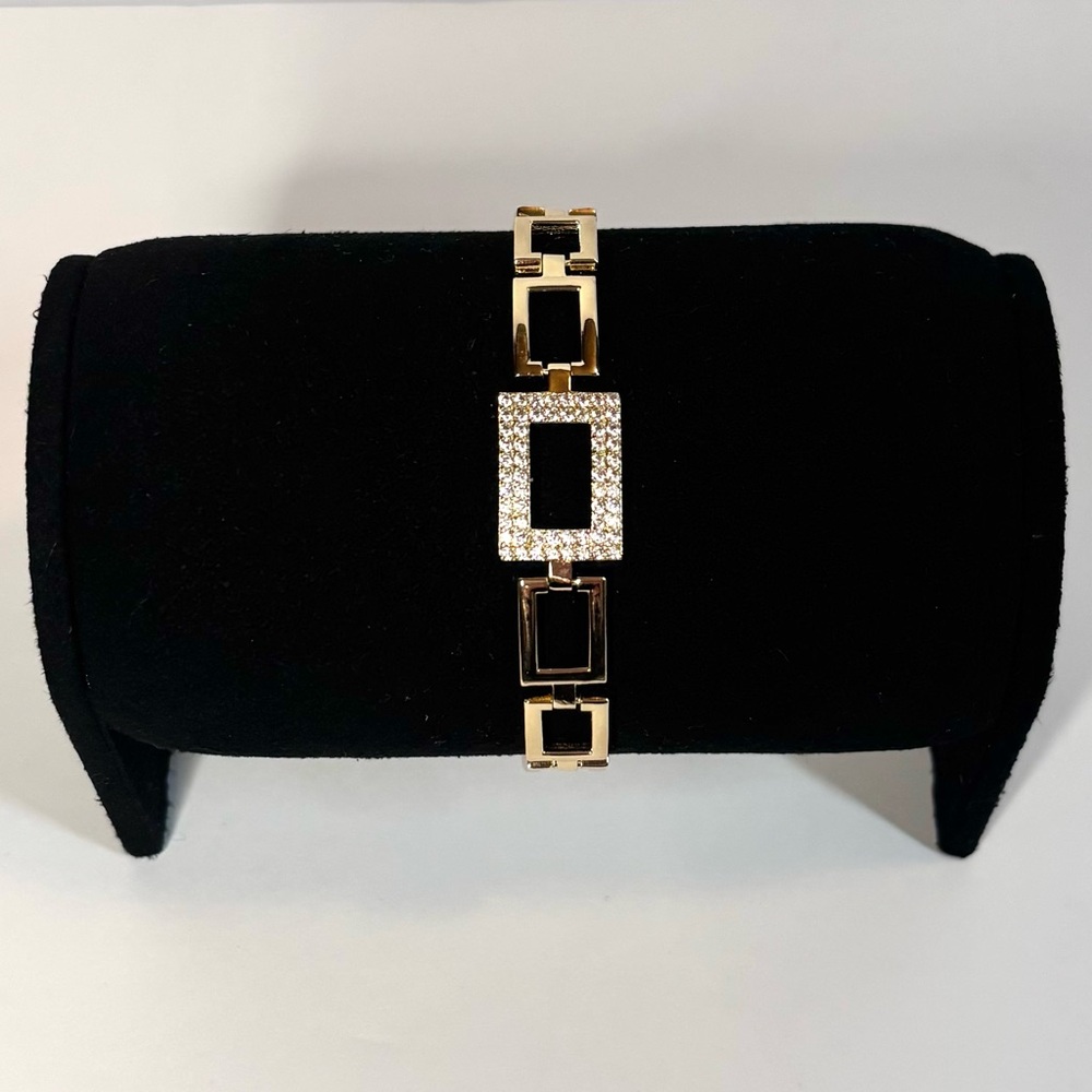 18k yellow gold-plated oversized-link bracelet